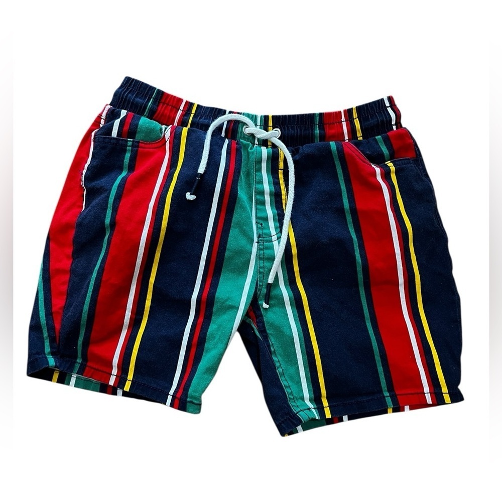 Fresh Prints of Bel-Air throw back Twill Shorts striped -L